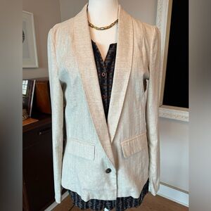 💯 Linen Lightweight Blazer By Covet Size Large